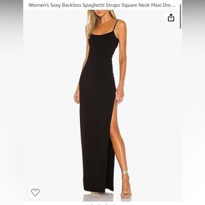 Backless maxi dress